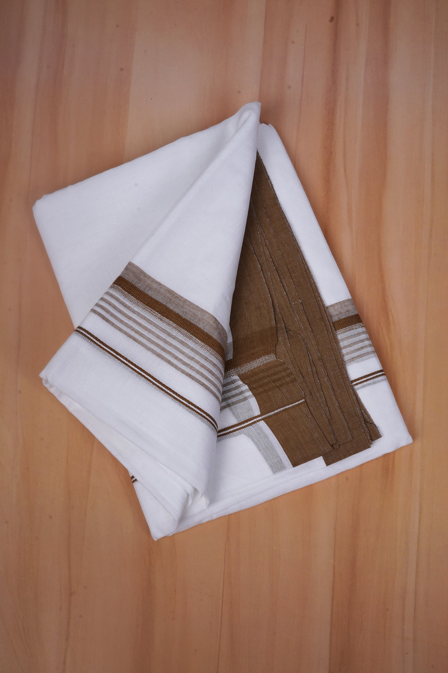 FCD-587 W/D DHOTI 3.80 MTR - Brown