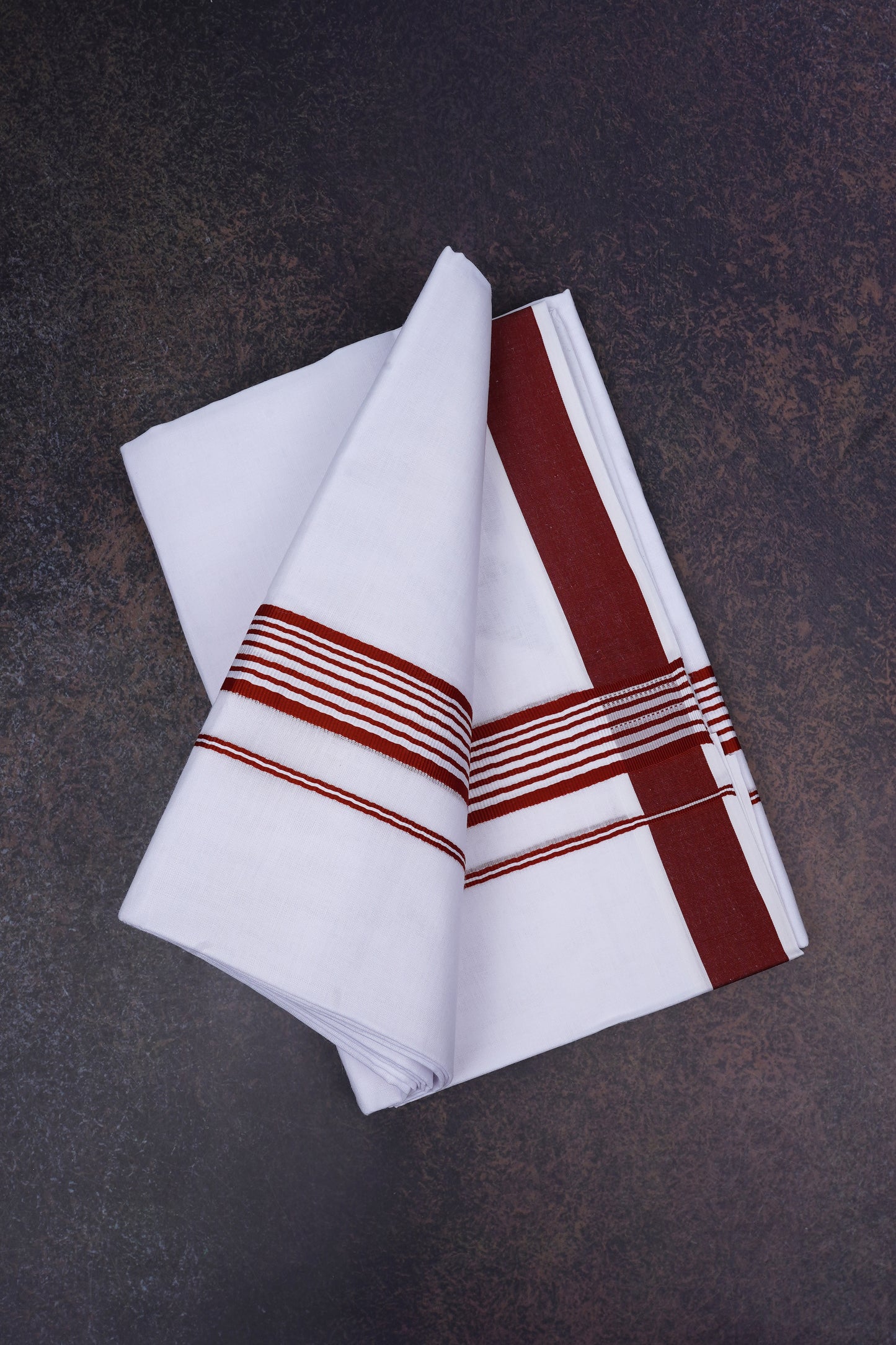 FD-158 W/D DHOTI 3.80 MTR-Dark Brown