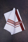 FD-158 W/D DHOTI 3.80 MTR-Dark Brown