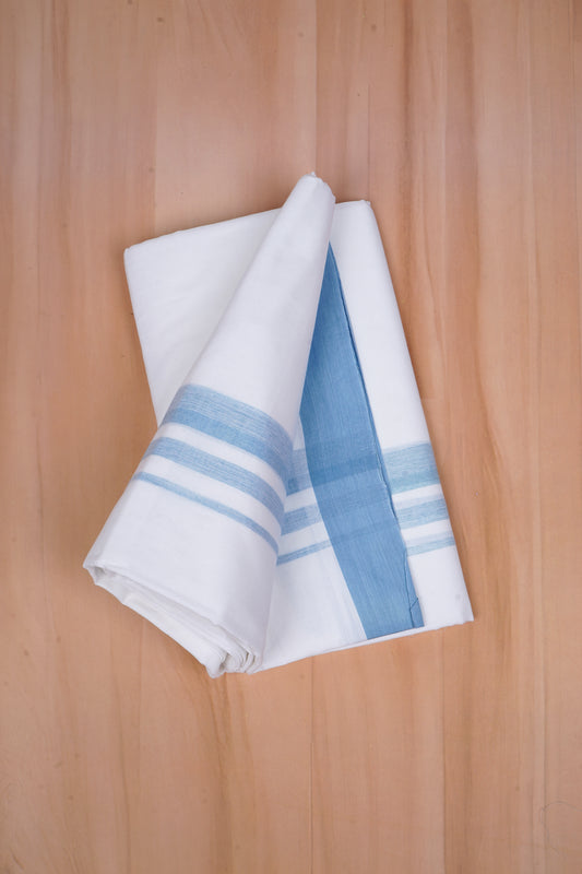 FCD-387 W/D DHOTI 3.80 MTR - Sky Blue