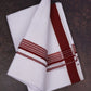FD-133 W/D DHOTI 3.80 MTR-Dark maroon