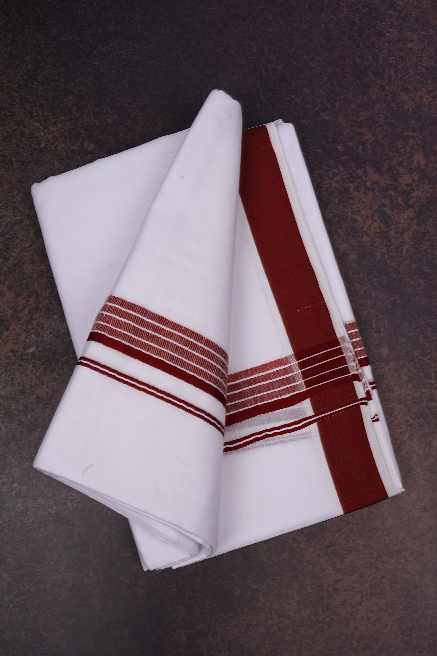 FD-133 W/D DHOTI 3.80 MTR-Dark maroon