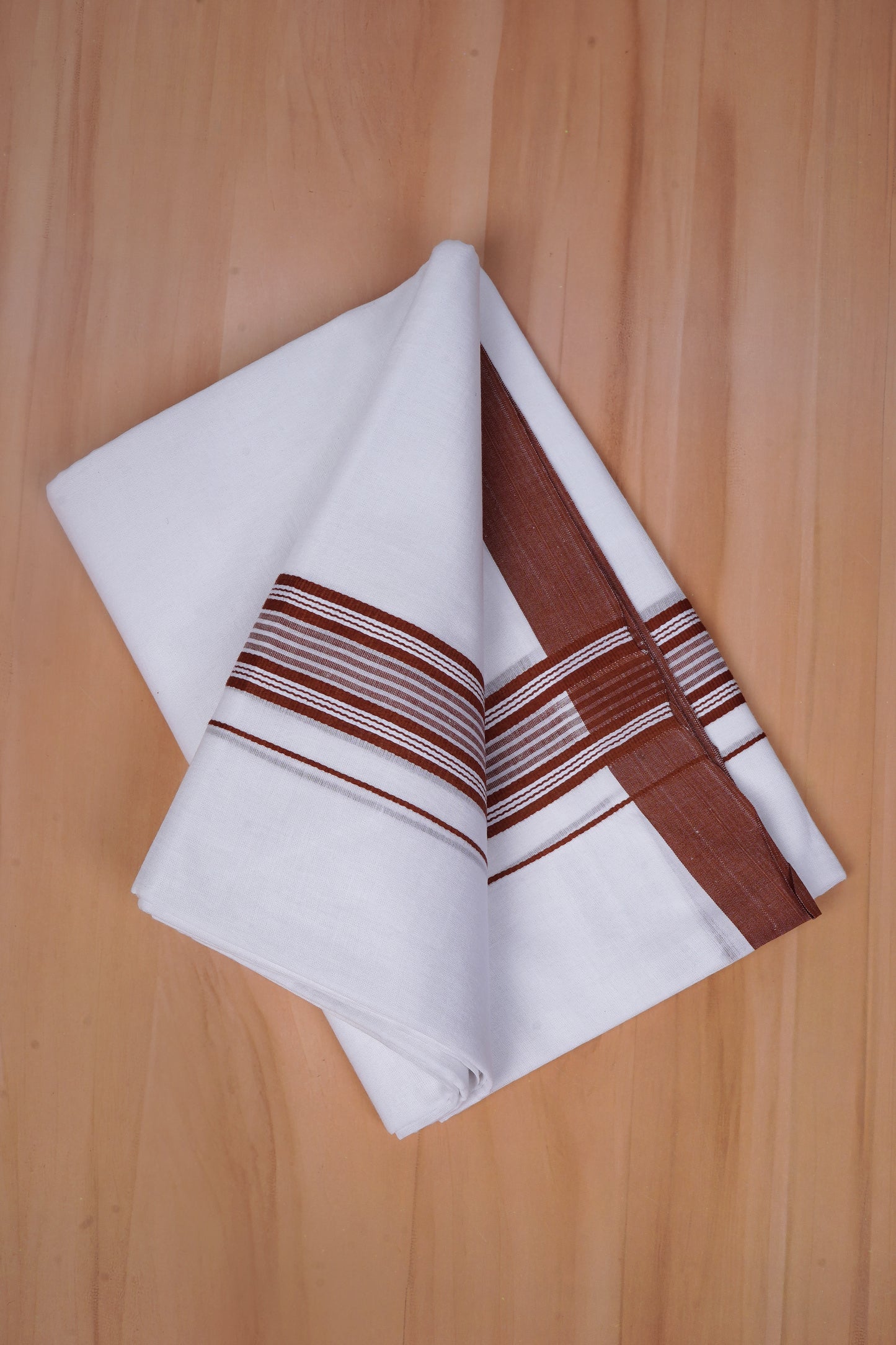 FCD-576 W/D DHOTI 3.80 MTR - Dark Brown