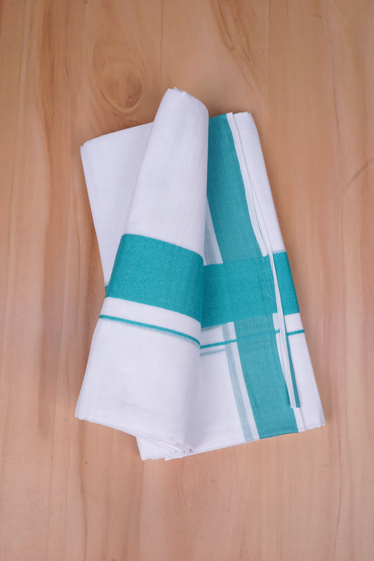 FCD-333 W/D DHOTI 3.80 MTR- Peacock Blue