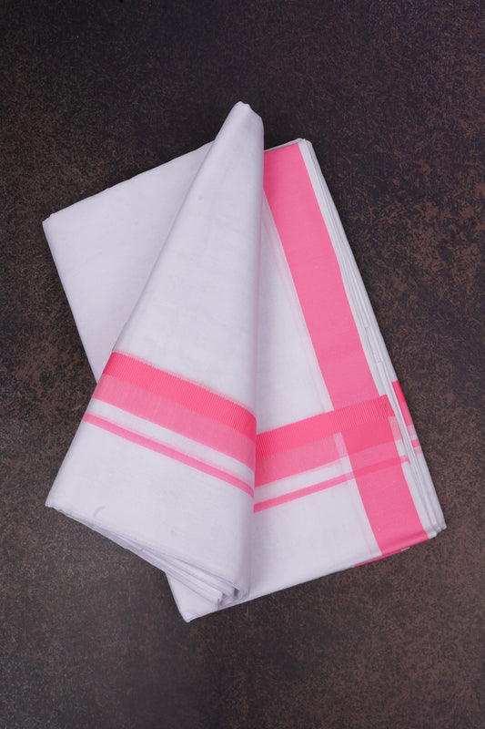 FD-155 W/D DHOTI 4.00 MTR-Pink
