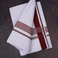 FD-137 W/D DHOTI 3.80 MTR-Brown