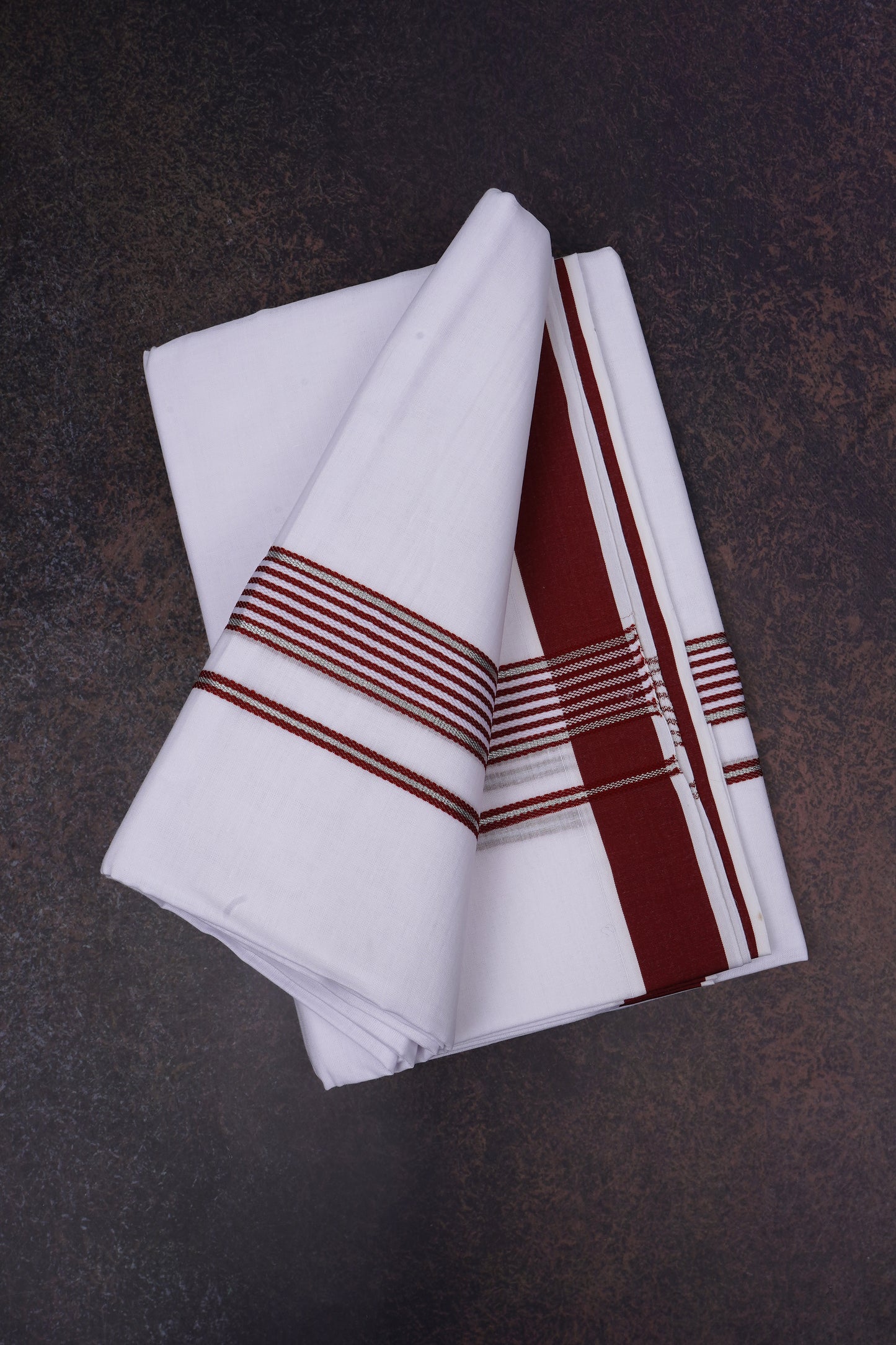 FD-137 W/D DHOTI 3.80 MTR-Brown