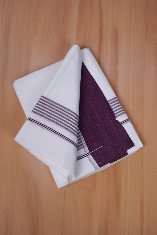 FCD-512 W/D DHOTI 3.80 MTR - maroon