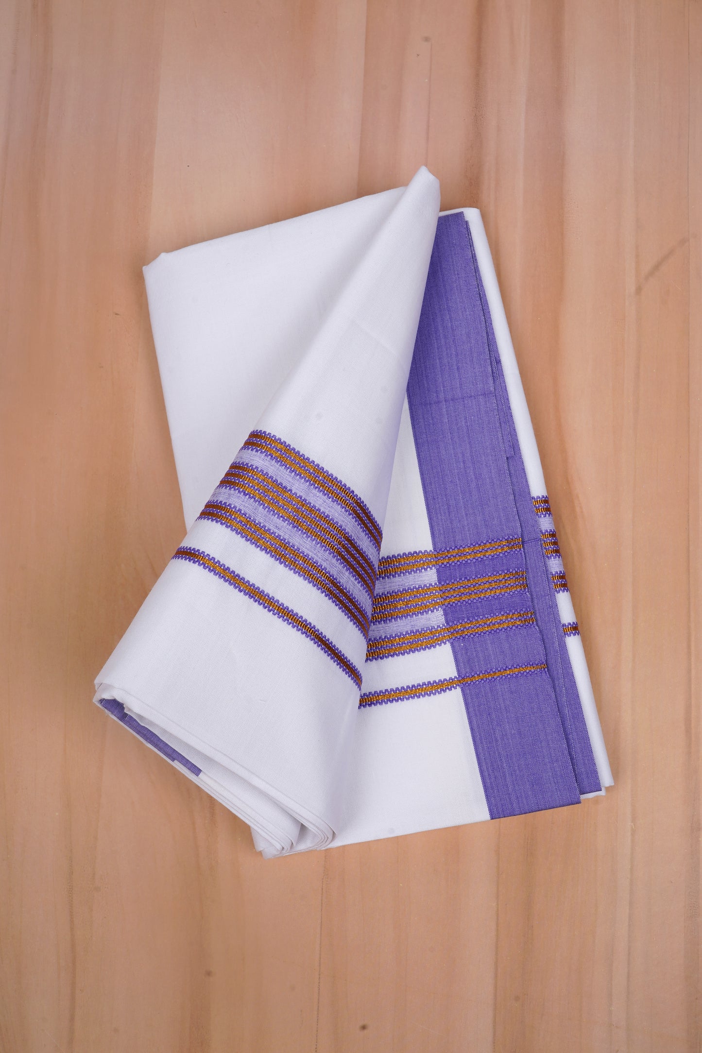 Heritage Gold W/S Dhoti 2.00 MTR - Violet