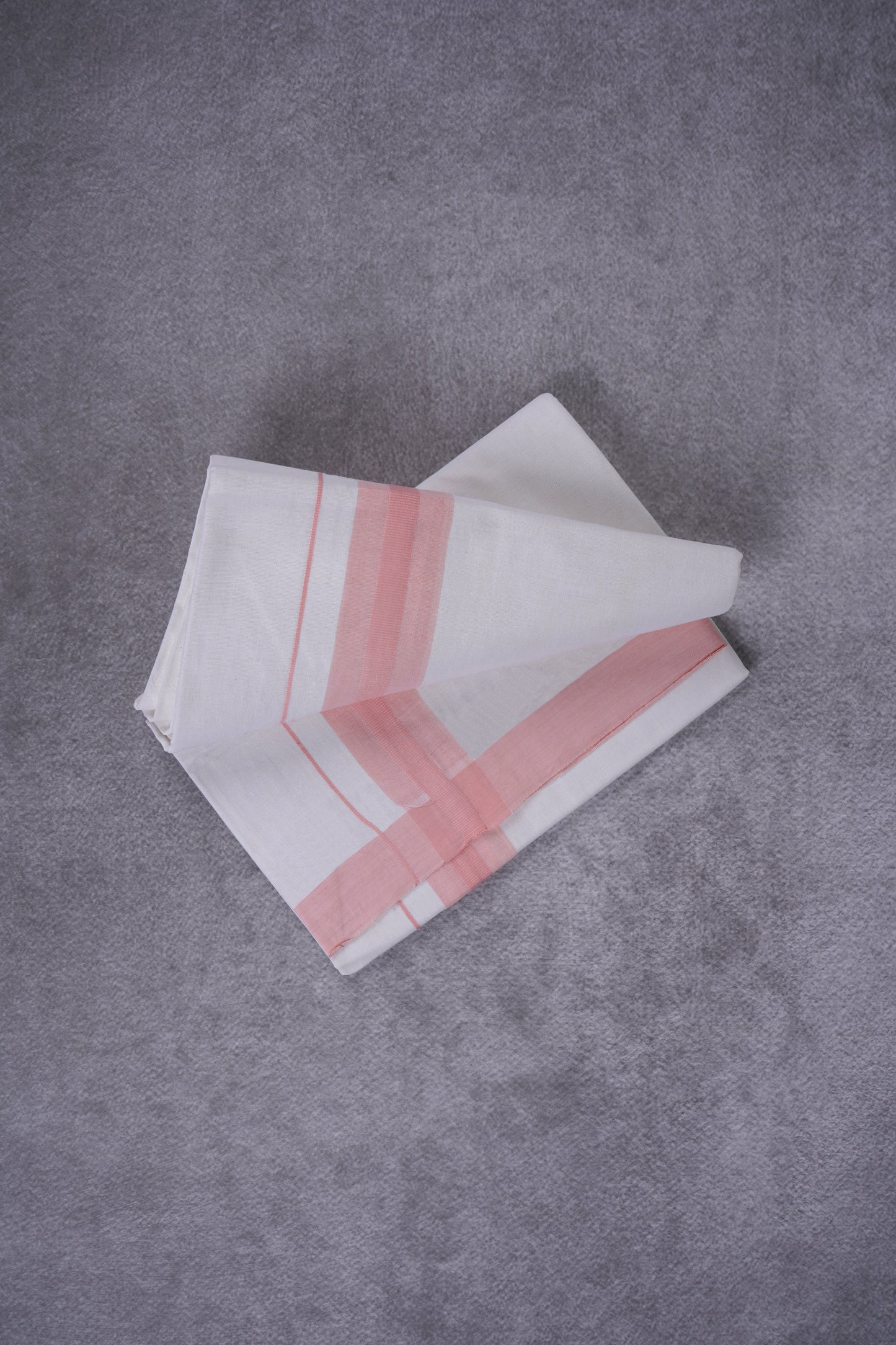 KERALOOM FINISH COTTON 326 W/D DHOTI 3.80 MTR - Pink
