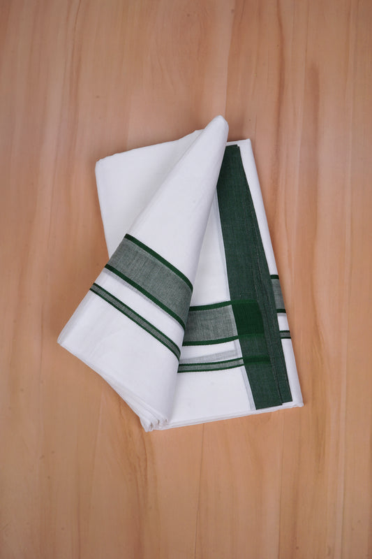 FCD-69 W/D DHOTI 3.80 MTR- Dark Green