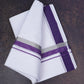 FD-168 W/D DHOTI 3.80 MTR-Dark Purple