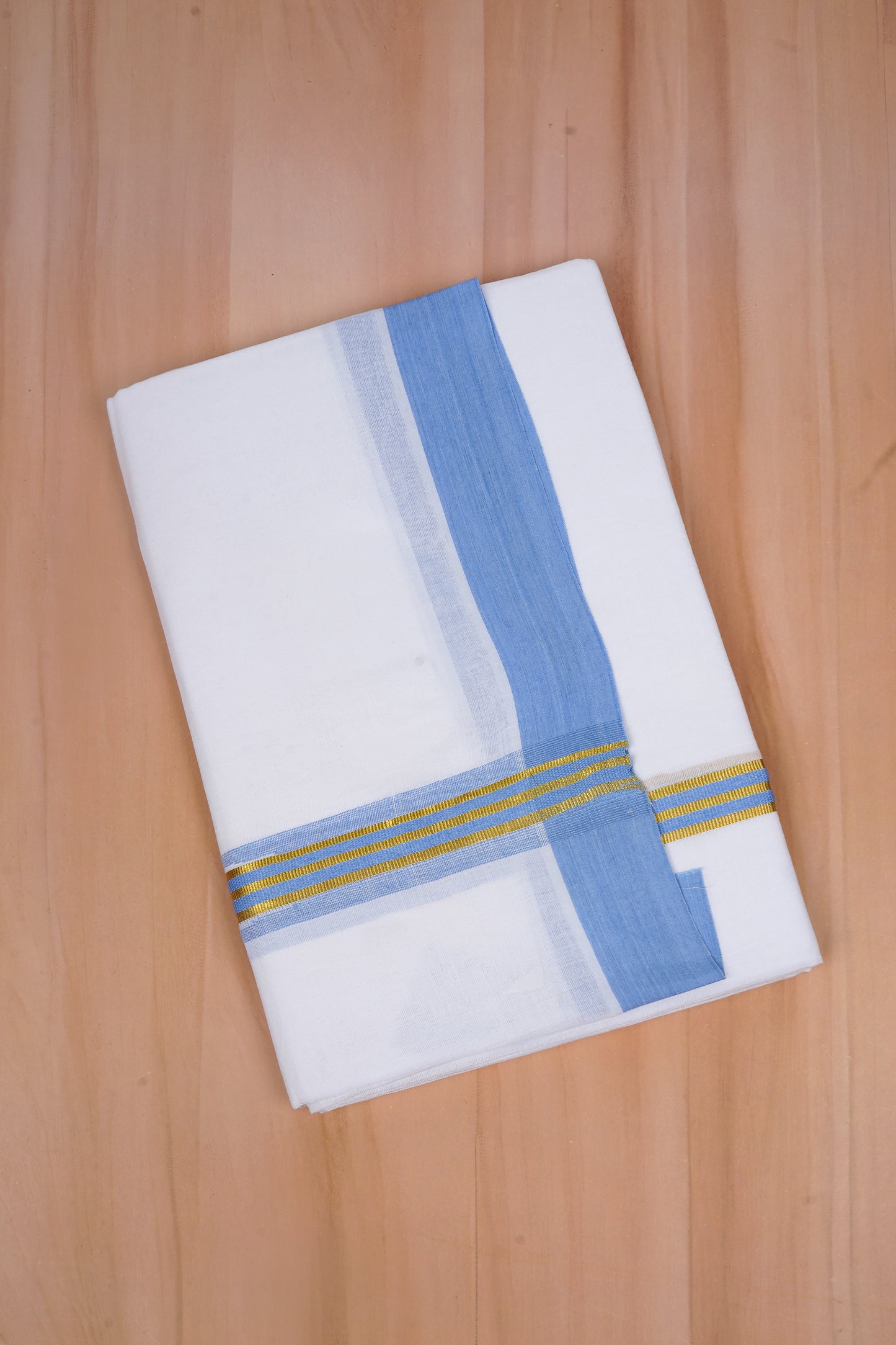 FCD-594 W/D DHOTI 3.80 MTR - Blue