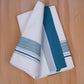 FCD-599 W/D DHOTI 3.80 MTR - Sea Blue
