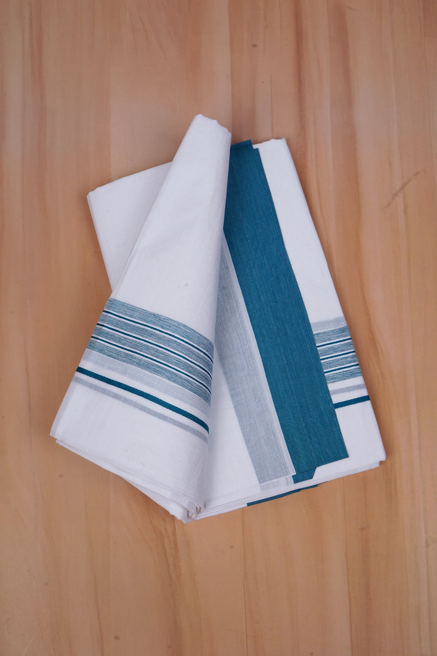 FCD-599 W/D DHOTI 3.80 MTR - Sea Blue