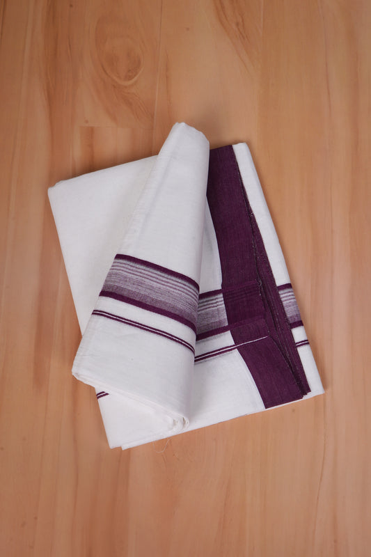 FCD-584 W/D DHOTI 3.80 MTR - Purple