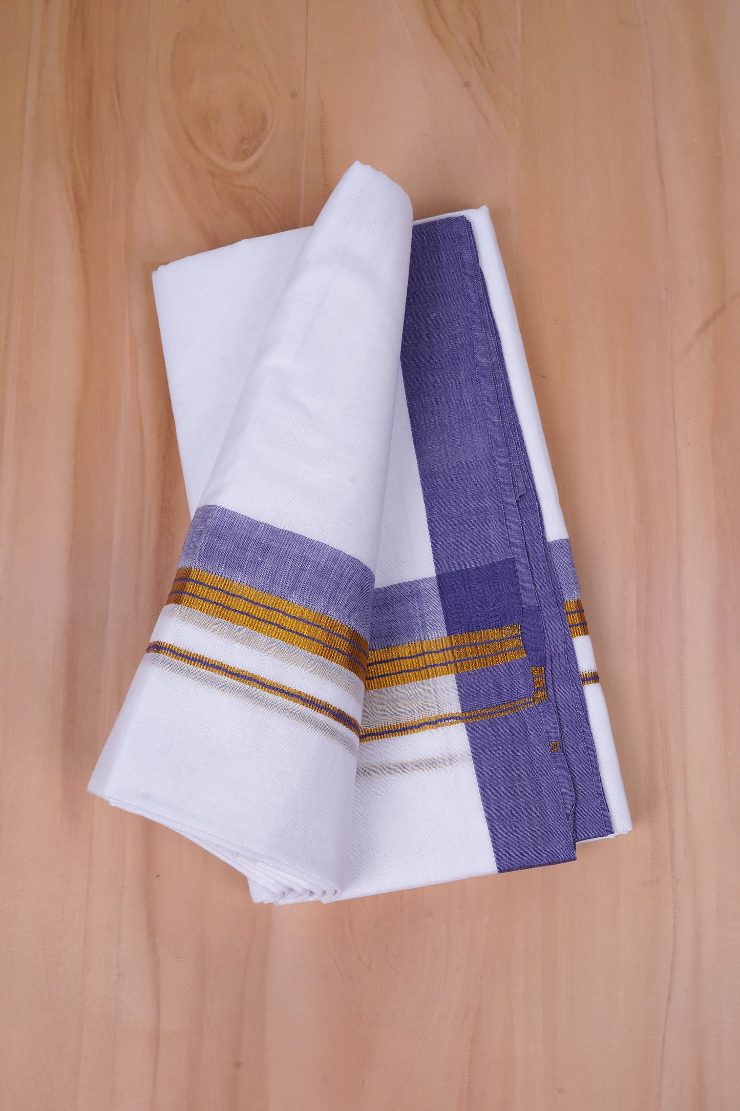 FCD-528 W/D DHOTI 3.80 MTR-Purple