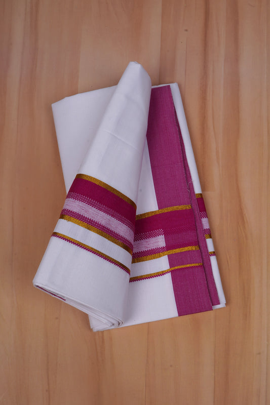 Popular Choice W/S Dhoti 2.00 MTR - Dark Pink