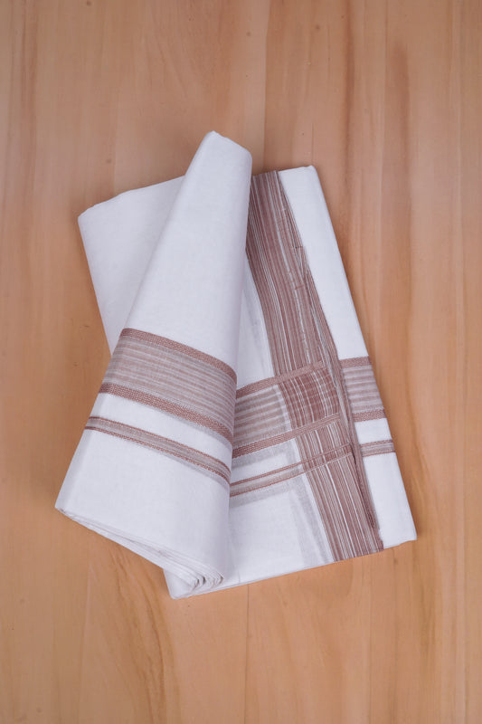 FCD-70 W/D DHOTI 3.80 MTR- Light Brown