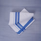 KERALOOM FINISH COTTON 331 W/D DHOTI 3.80 MTR - Blue