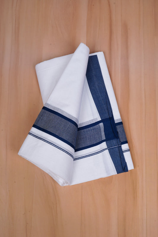 FCD-74 W/D DHOTI 3.80 MTR-Dark Blue