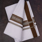 FD-166 W/D DHOTI 3.80 MTR-Light Brown