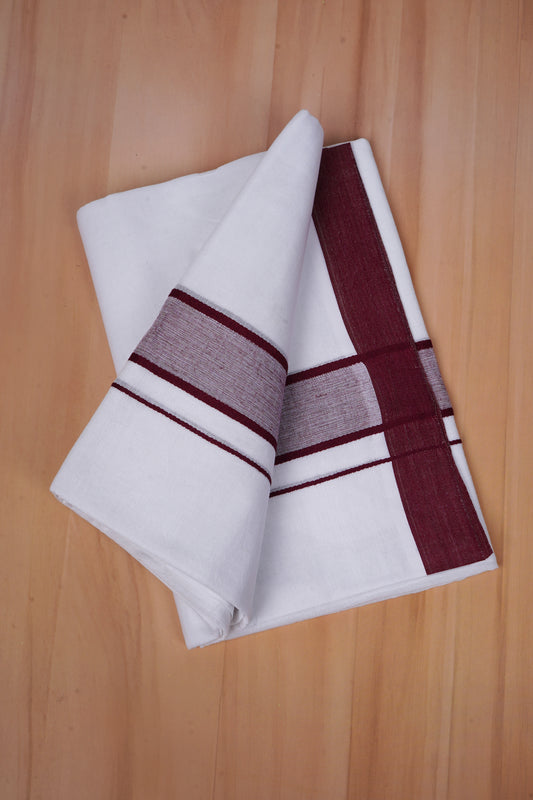 FCD-568 W/D DHOTI 3.80 MTR - Dark Maroon