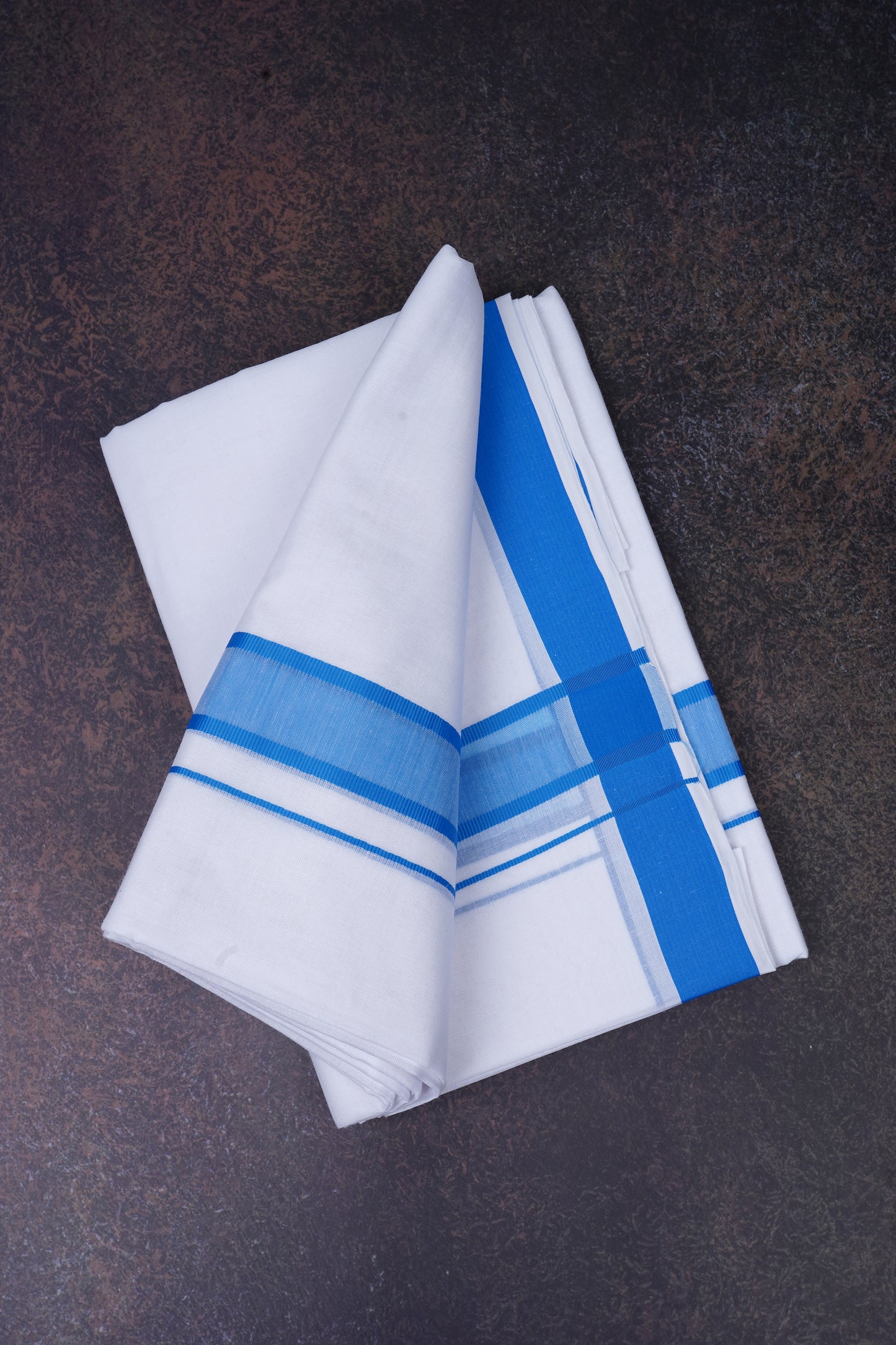 FD-91 W/D DHOTI 3.80 MTR-Blue