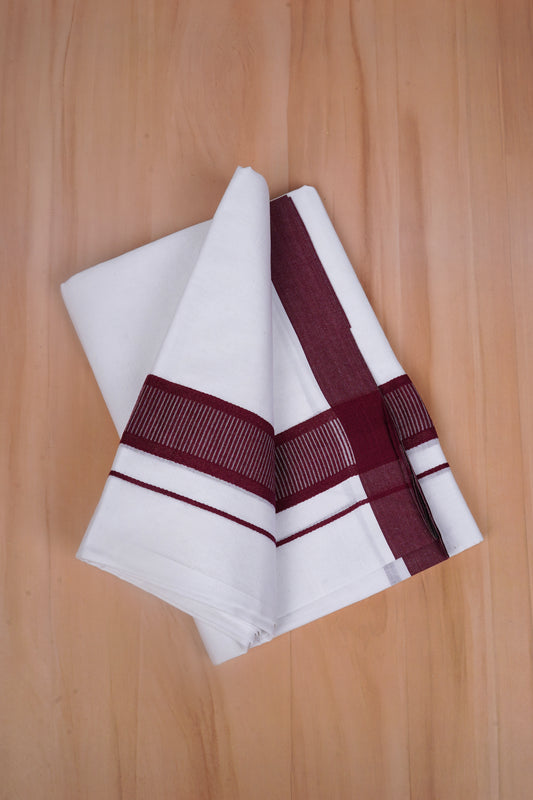 FCD-601 W/D DHOTI 3.80 MTR - Maroon