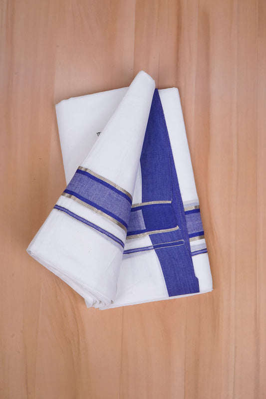 FCD-409 W/D DHOTI 3.80 MTR - Blue