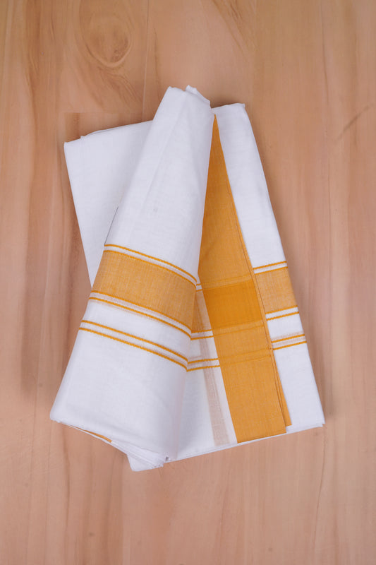 FCD-03 W/D DHOTI 4.00 MTR-Goldyellow