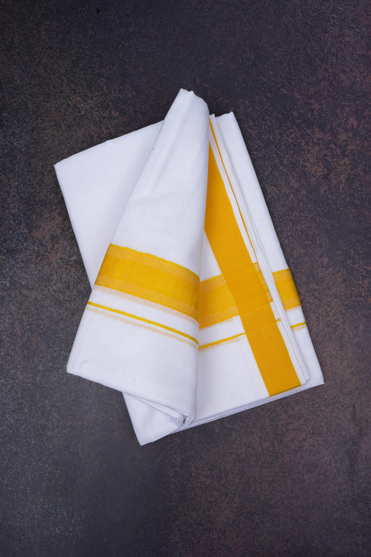 FD-177 W/D DHOTI 3.80 MTR-Yellow