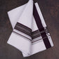 FD-166 W/D DHOTI 3.80 MTR-Dark Brown