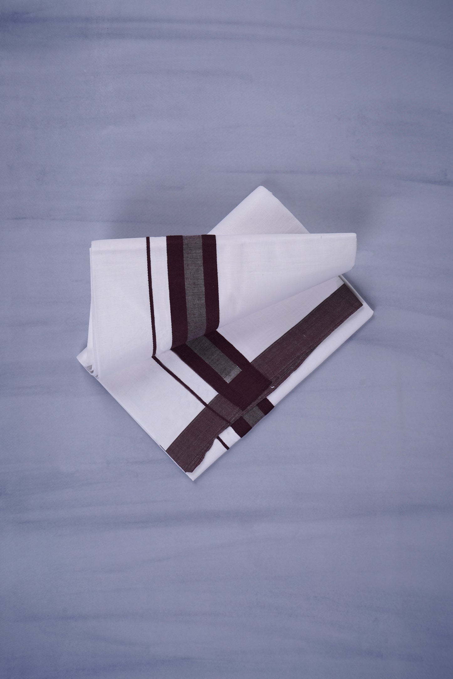 KERALOOM FINISH COTTON 329 W/D DHOTI 3.80 MTR - Dark Maroon