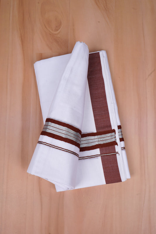 FCD-565 W/D DHOTI 3.80 MTR - Dark Brown