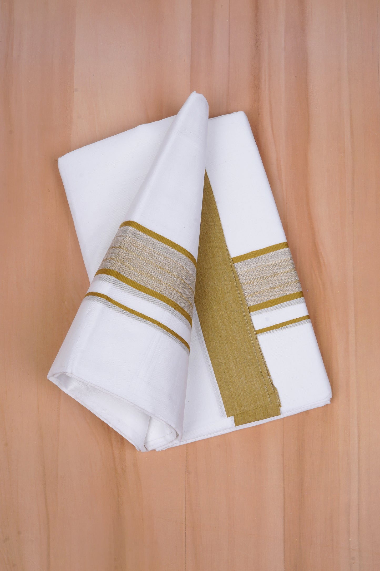 FCD-411 W/D DHOTI 3.80 MTR - Olive Green