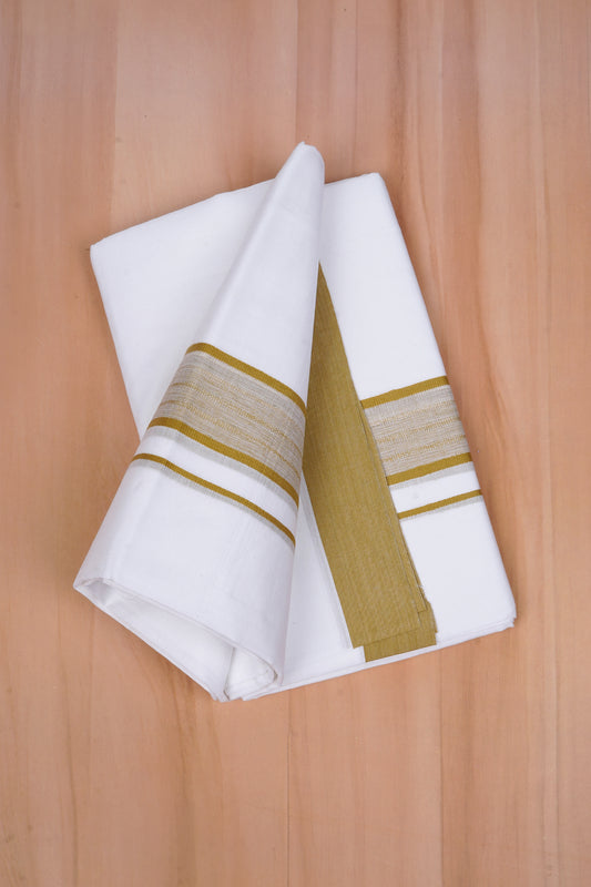 FCD-411 W/D DHOTI 3.80 MTR - Olive Green