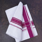 FD-167 W/D DHOTI 3.80 MTR-Dark Pink