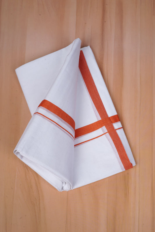 FCD-81 W/D DHOTI 3.80 MTR- Orange