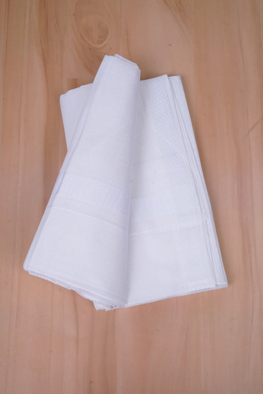 PMD-04 W/D DHOTI 4.00 MTR - White 1