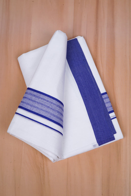 FCD-411 W/D DHOTI 3.80 MTR - Blue 4