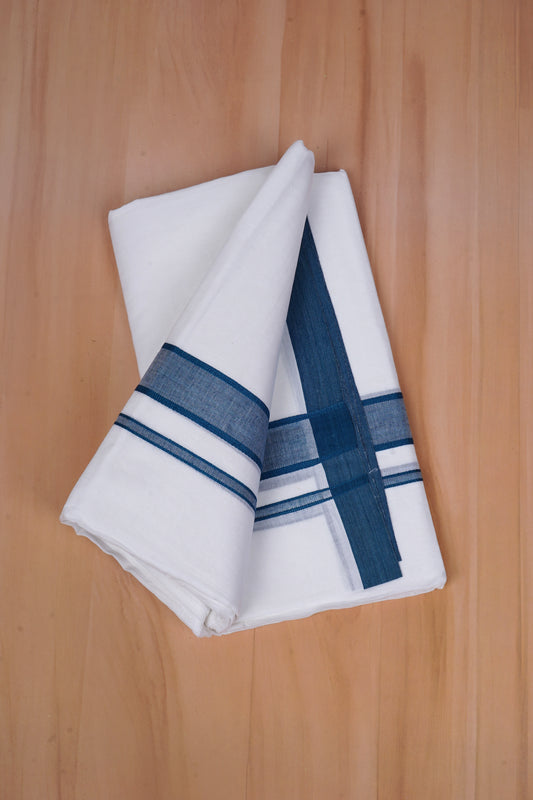 FCD-69 W/D DHOTI 3.80 MTR-Blue
