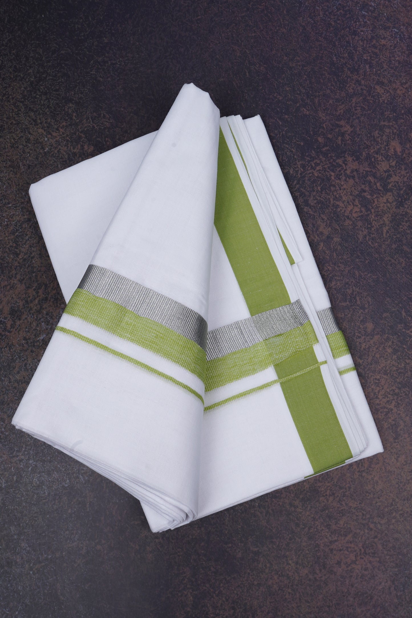 FD-168 W/D DHOTI 3.80 MTR-Green