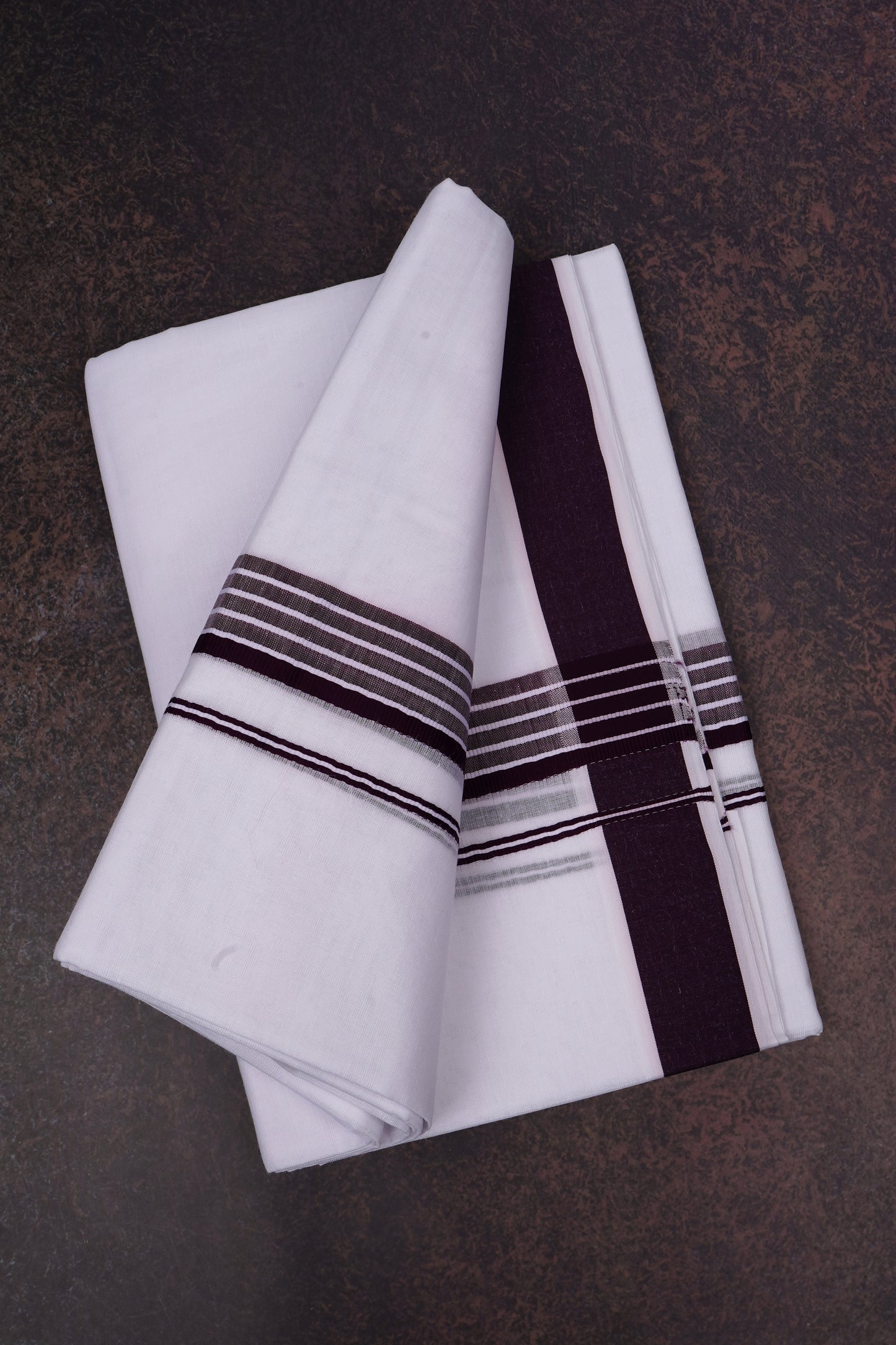 FD-133 W/D DHOTI 3.80 MTR-Brown