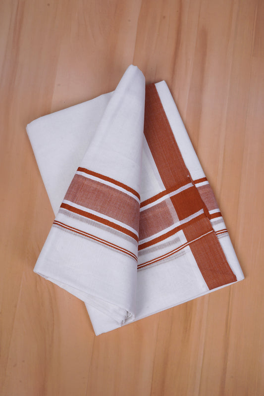 FCD-573 W/D DHOTI 3.80 MTR - Dark Brown