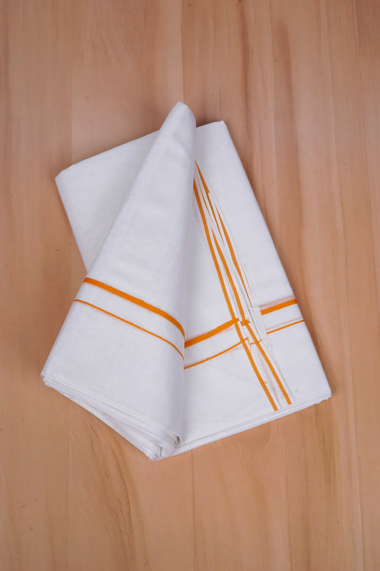 FCD-48 W/D DHOTI 3.80 MTR-Gold Yellow