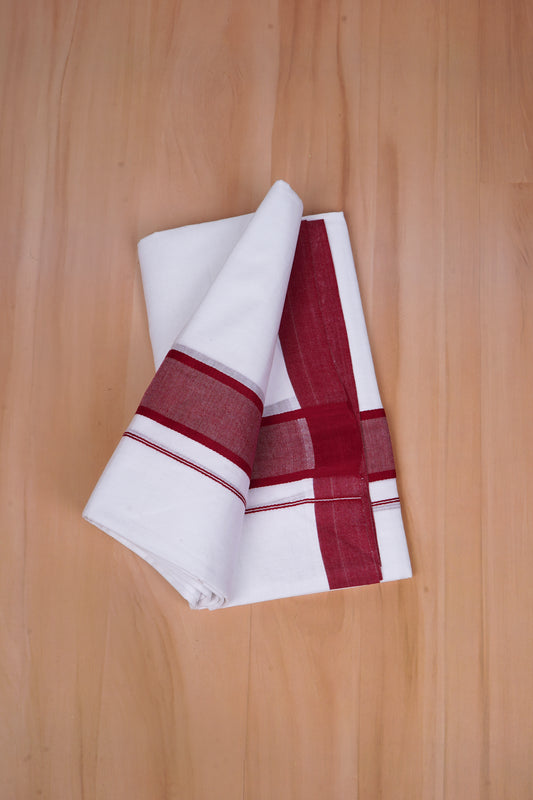 FCD-74 W/D DHOTI 3.80 MTR- Red