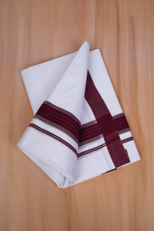 FCD-598 W/D DHOTI 3.80 MTR - Maroon
