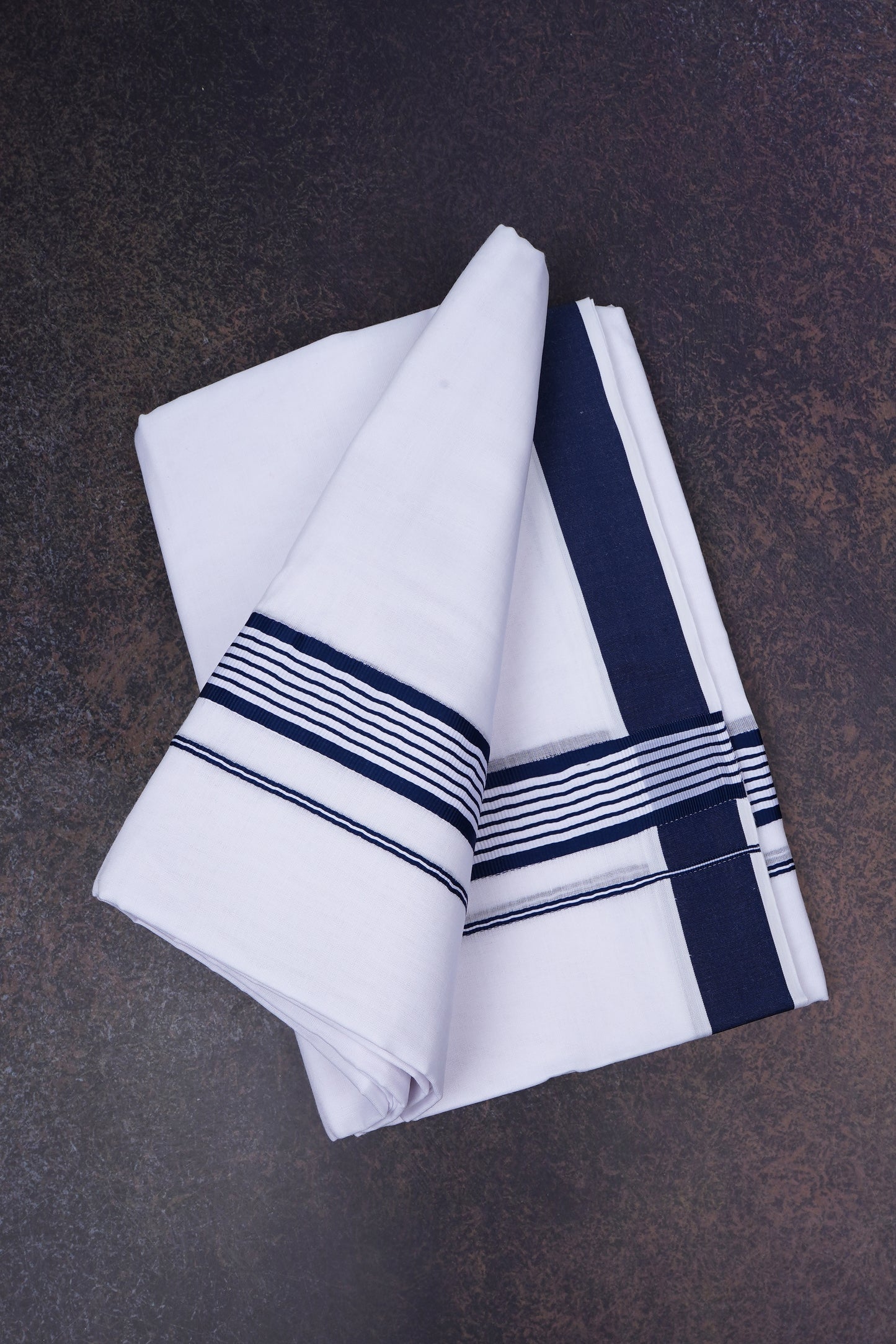 FD-158 W/D DHOTI 3.80 MTR-Dark Blue
