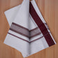 FCD-466 W/D DHOTI 3.80 MTR - Dark maroon